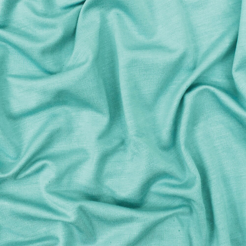 Pastel Teal Solid Stretch Rayon Spandex Jersey Knit Fabric By the Yard