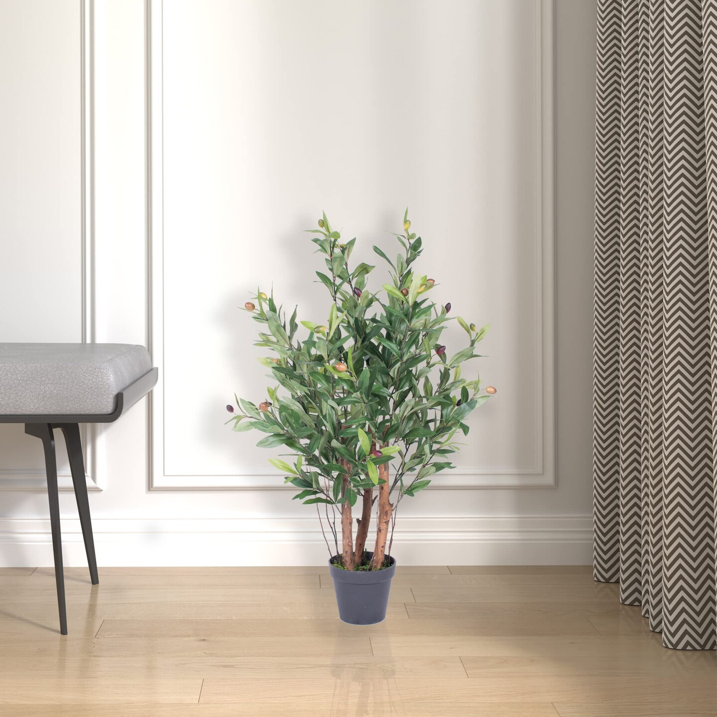 Vickerman 30&#x22;  Olive Tree in Pot - T161330
