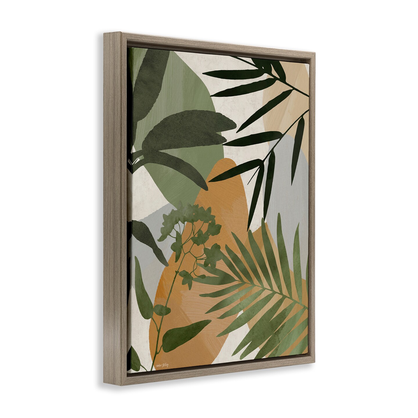 Stupell Industries Rustic Earth Tone Botanicals Floating Frame, design by Amber Sterling