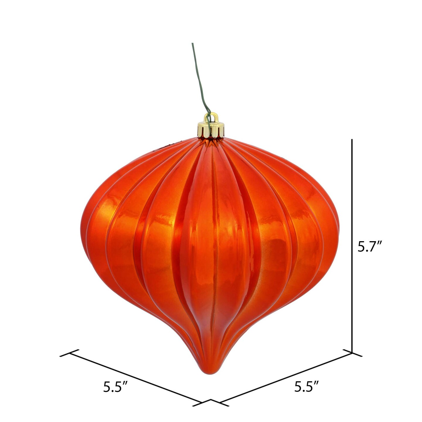 Vickerman 5.7" BurnOrange Shiny Onion UV Dril 3/Bg - N151218DSV