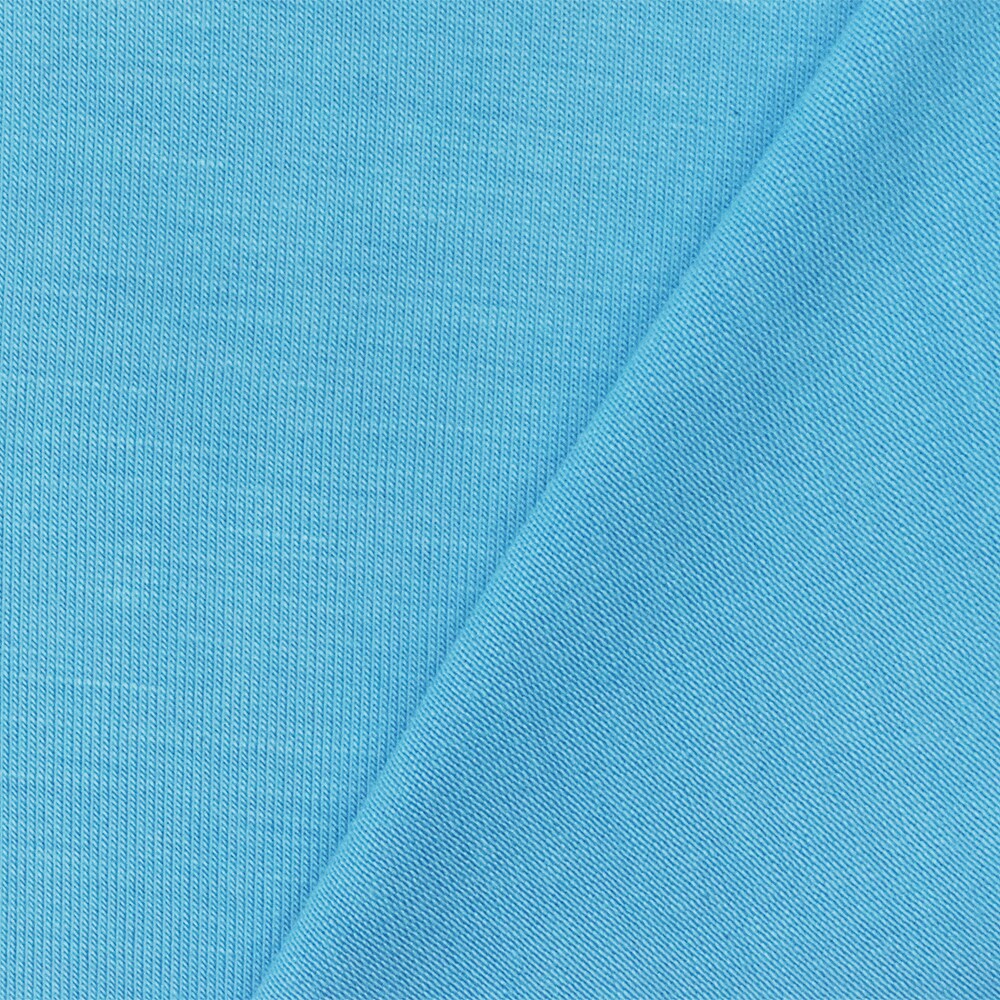 Blue Solid Stretch Spandex Rayon Modal Jersey Knit Fabric By the Yard
