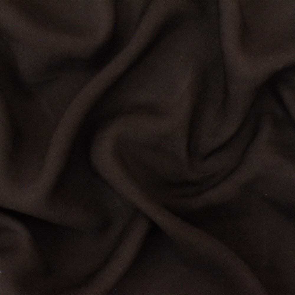 Dark Brown Solid Rayon Challis Woven Fabric By the Yard