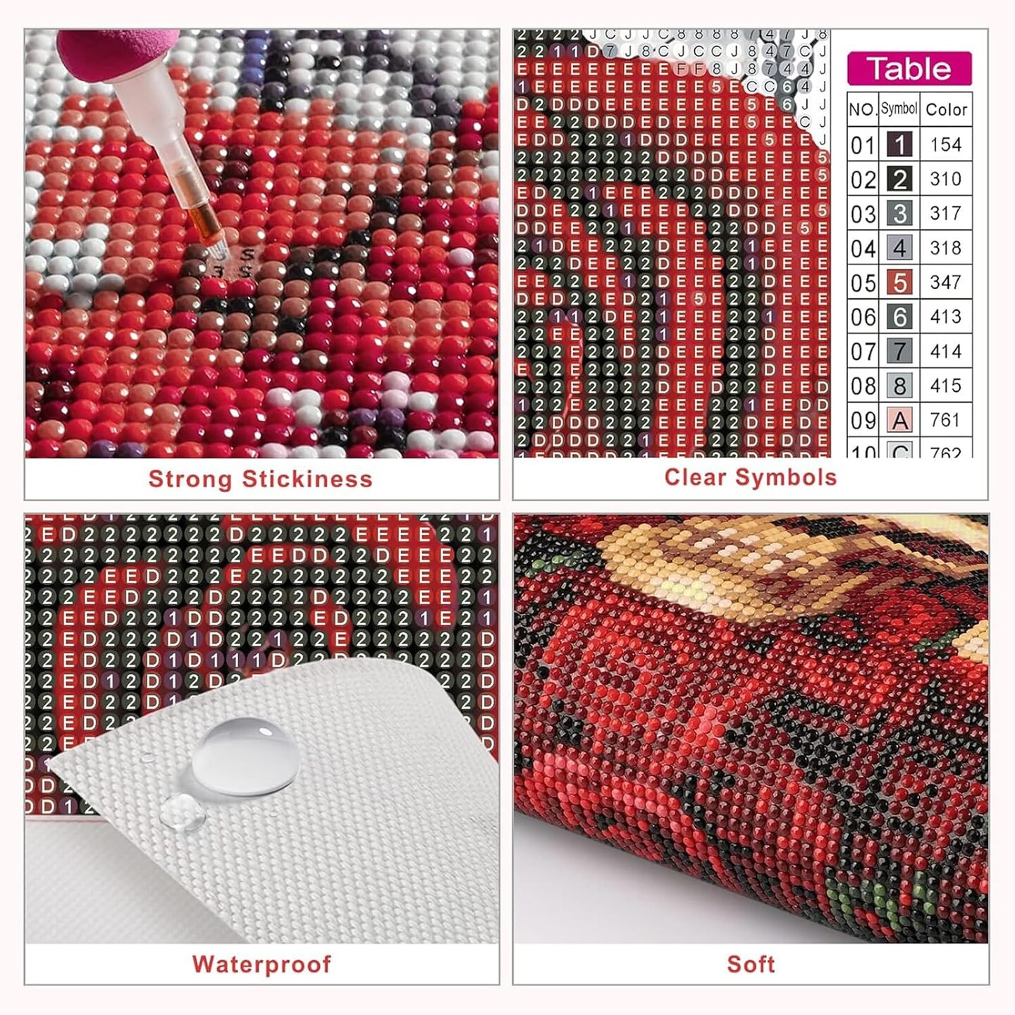 Red Dress Woman Diamond Art Painting Kits for Adults 12x16 Inch