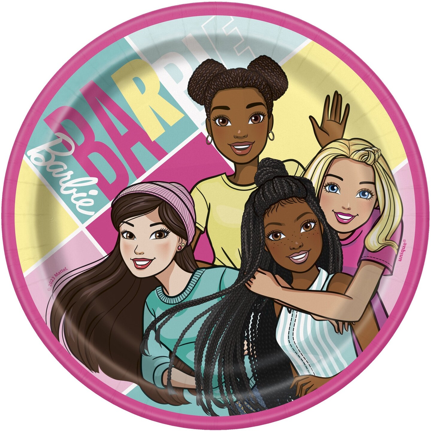 Barbie Round 7&#x22; Dessert Plates - 8ct