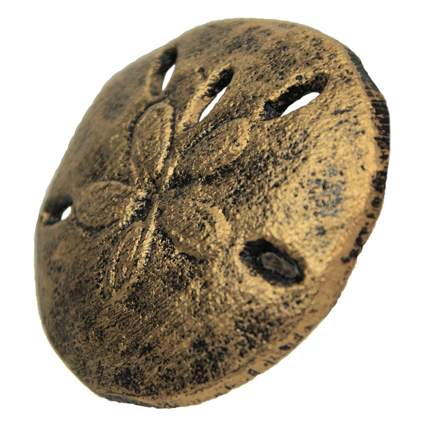 Antique Finish Sand Dollar Drawer Pulls - 6-Piece Set