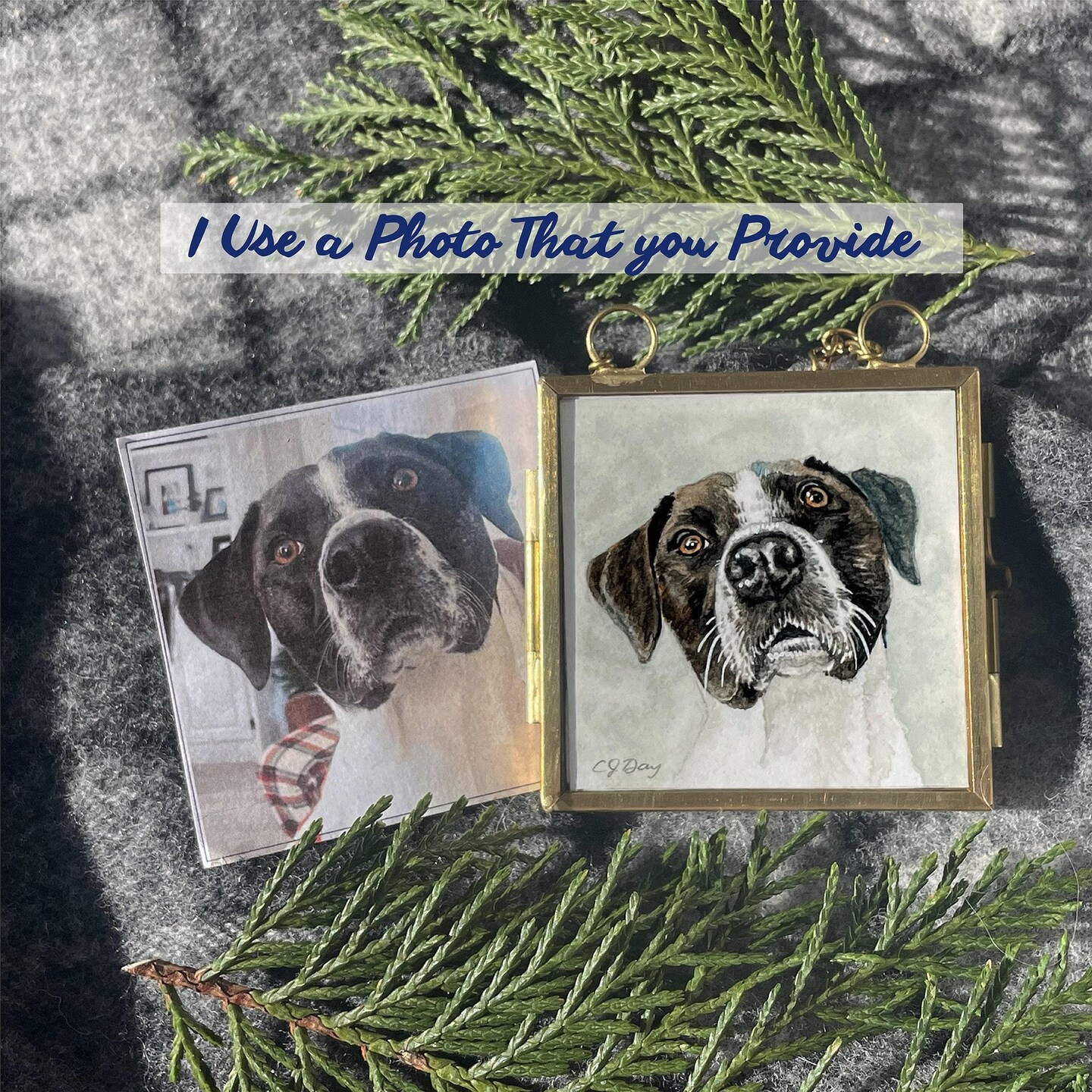 Custom Watercolor Pet Portrait Christmas Gift Holiday Present outlet Fundraiser Mother's Day Father's Day Gift Dog Memorial Watercolor Dog