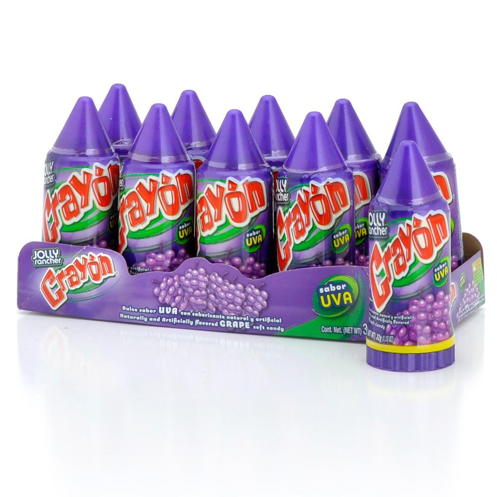 Lorena Crayon Grape Soft Candy 1.1lb 10ct