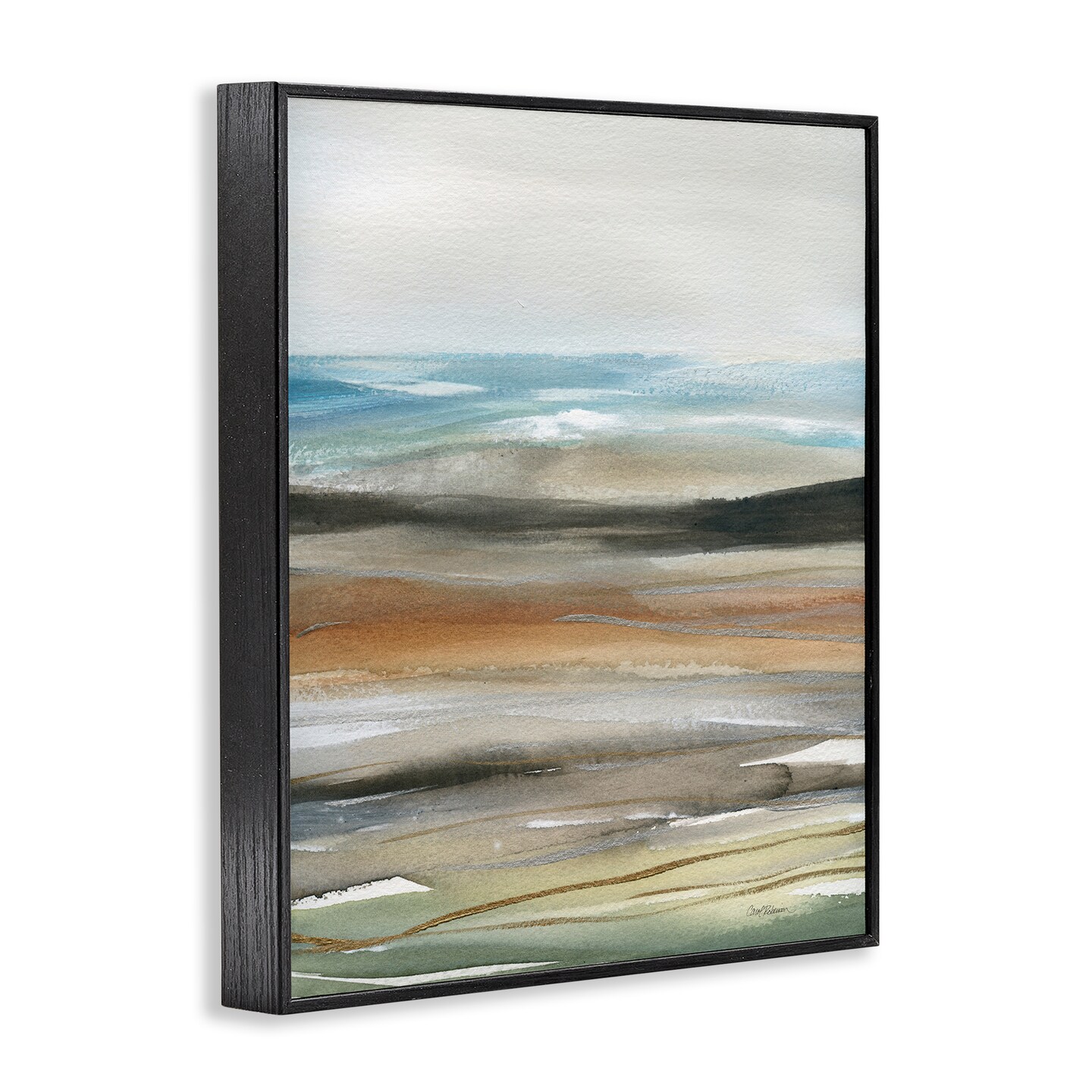 Stupell Industries Abstract Landscape Painting Framed Giclee Design By Carol Robinson