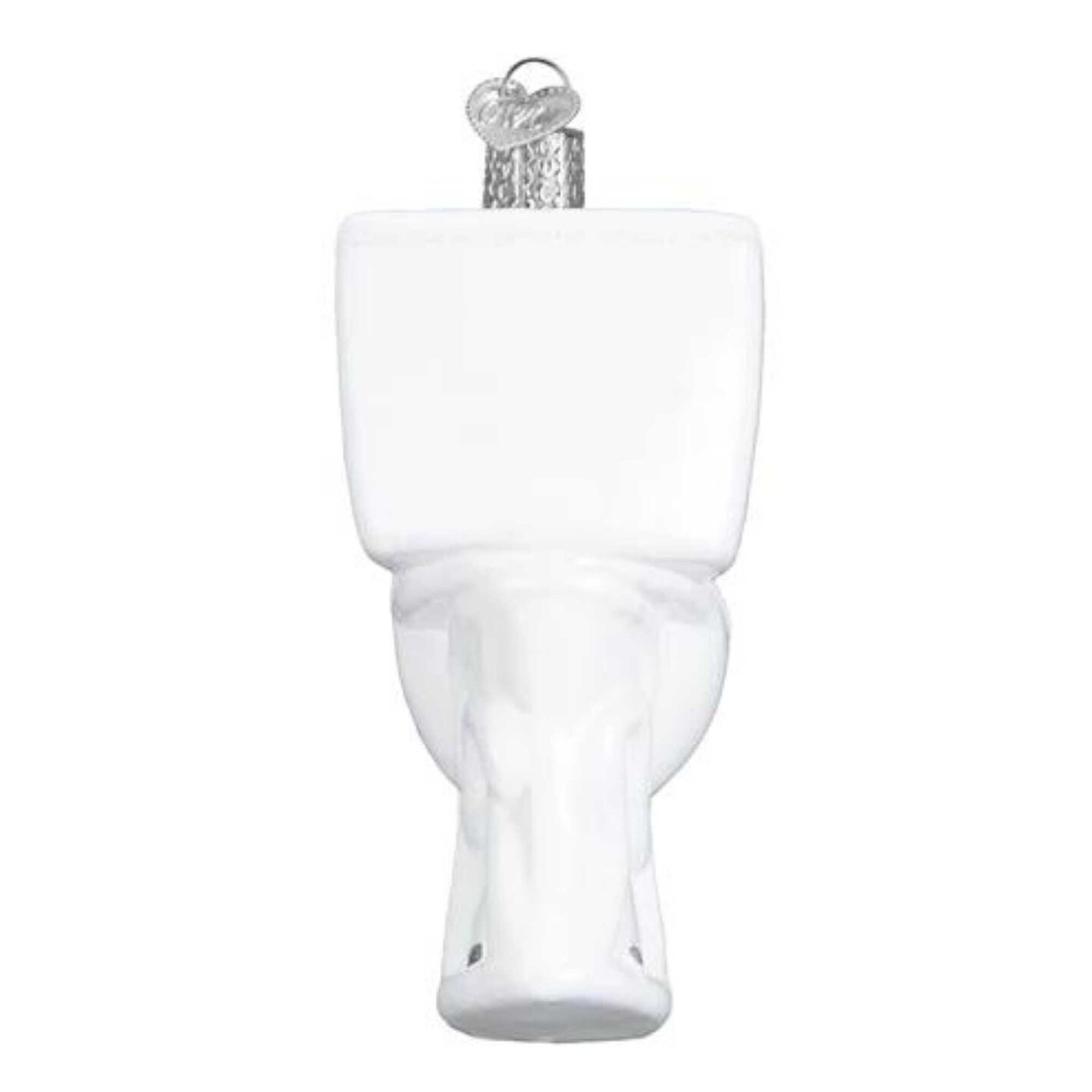 Old World Christmas 3.75 In The Throne Christmas Tree Ornament , Toilet Flush Water Closet