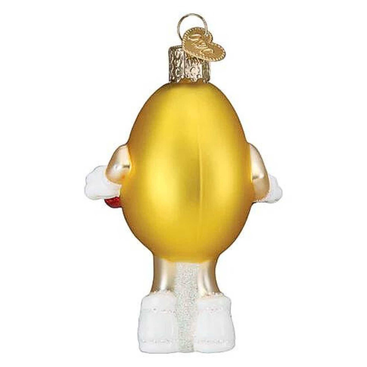 Old World Christmas 3.75 In M&M's Yellow Love You Valentine Tree Ornament , Hearts Chocolate