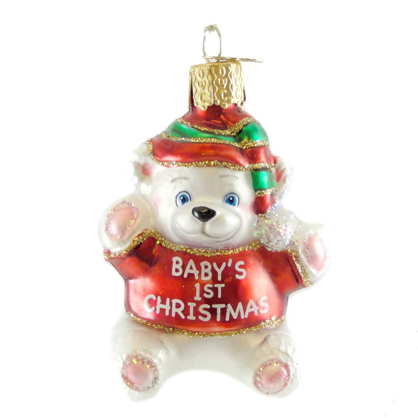Old World Christmas 2.75 In Babys 1St Christmas Tree Ornament , Ornament Bear 1St Christmas