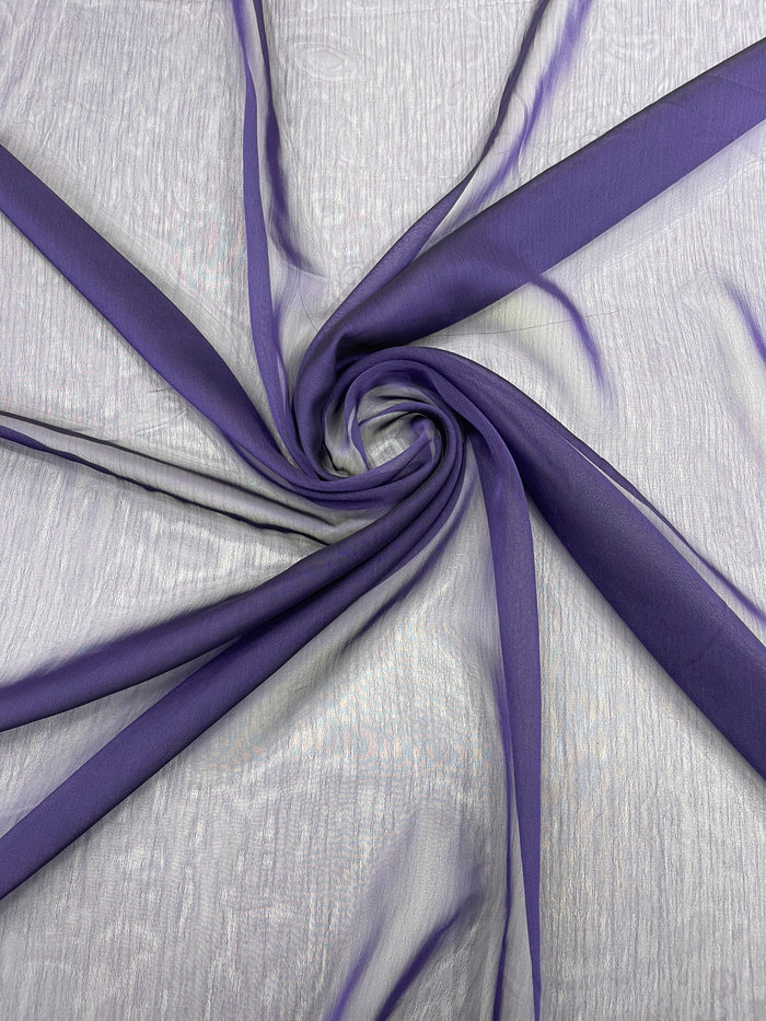 1 yard Two Tone Sheer Chiffon Fabric for Dresses Scarves Drapes Overlays Special Occasion