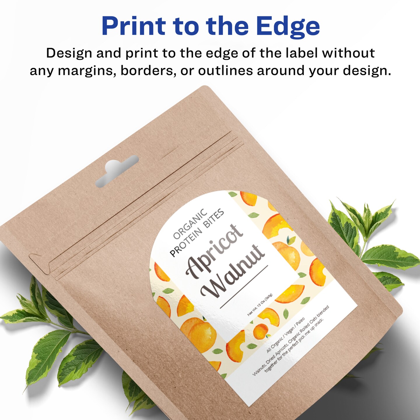 Avery Glossy White Arched Labels with Sure Feed, 4.75&#x22; x 3.5&#x22;