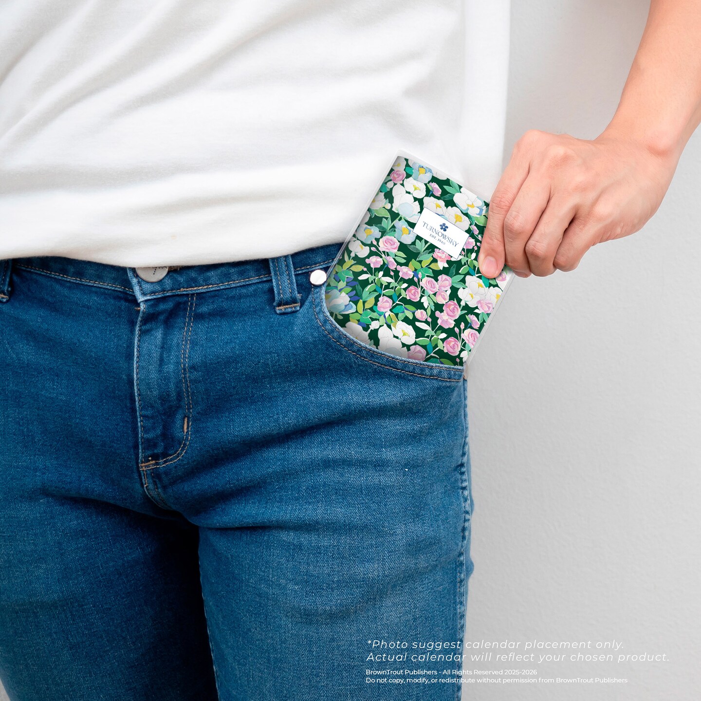 House of Turnowsky OFFICIAL | 2026-2027 3.5 x 6.5 Inch Two Year Monthly Pocket Planner Calendar | Foil Stamped Cover