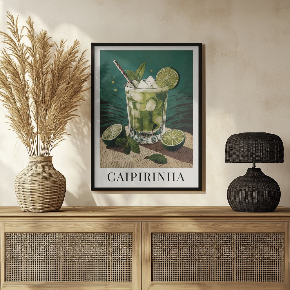 Caipirinha - Andreas Magnusson 24x36 Black Framed Art | Home or Office Art