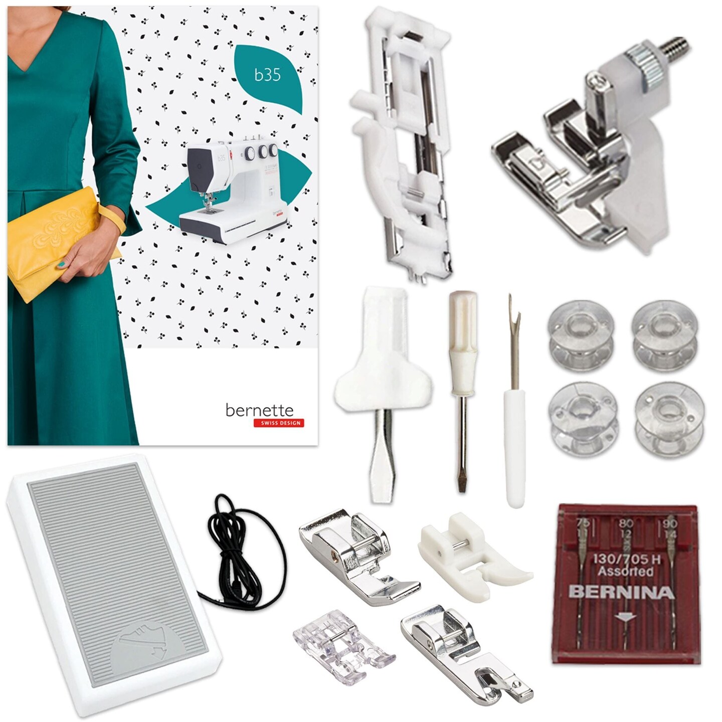 Bernette B35 Sewing Machine Deluxe Bundle by The Fashion Class