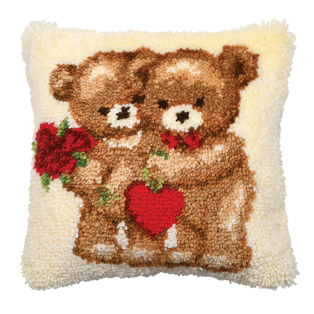 Vervaco  Love Bears Pillow Cover Latch Hook Kit