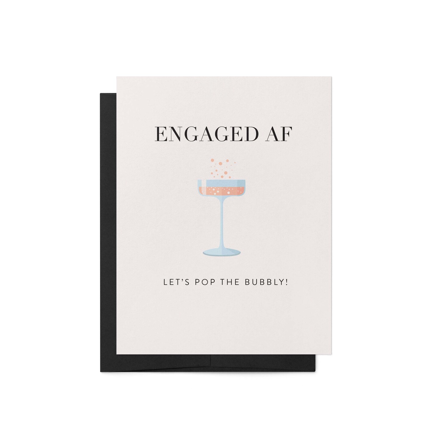 Engagement Greeting Card | Engaged AF Card | Engaged Couple Card | For Couple | Gay Engagement Card | Funny Engagement Card | Congrats Card