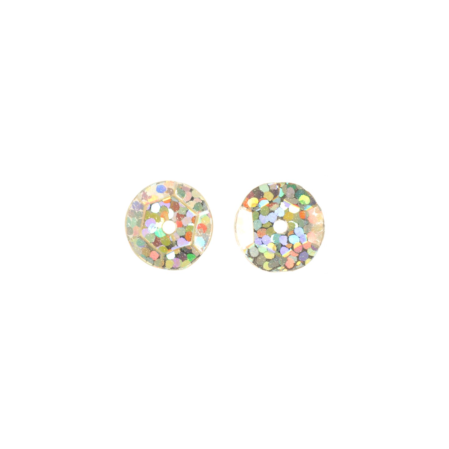 John Bead 6mm Flat Round Sequins Hologram, 1600pcs