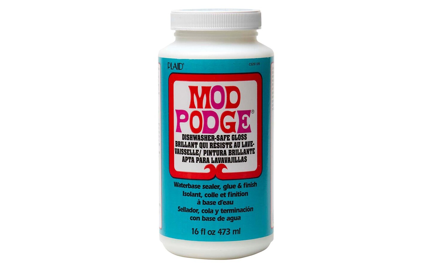 Plaid Mod Podge Dishwasher Safe 16oz Gloss