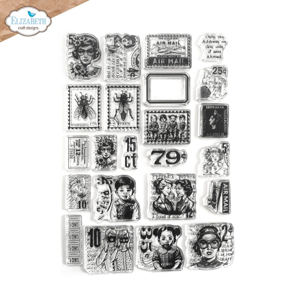 Elizabeth Craft Clear Stamps-Postage 1