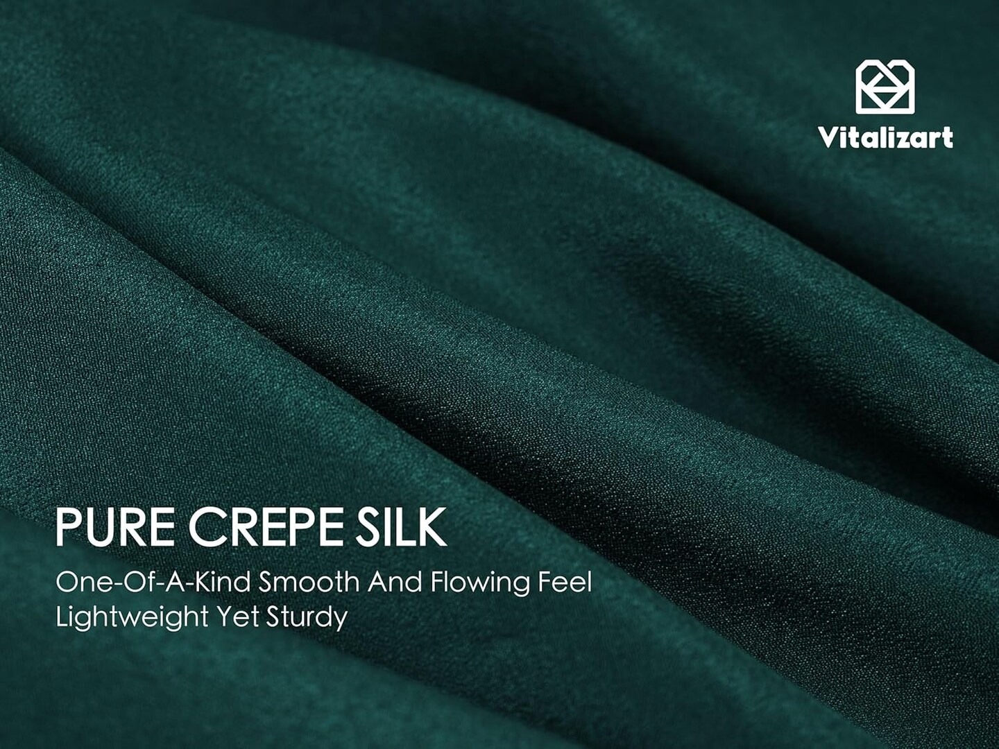 Green Ribbon Double Face Silky Satin Ribbon 5/8" Crepe Silk Like Handmade Frayed Fringe for Christmas Gift Wrapping Wedding Bridal Bouquets Holiday Decor 15 Yard Dark Green