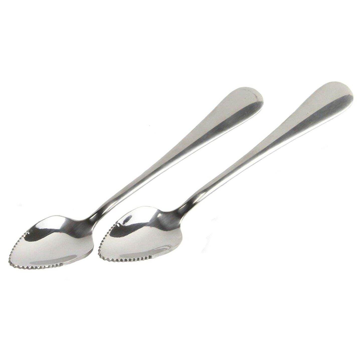 Chef Craft 2pc Serrated Edge Stainless Steel Grapefruit Spoons Set
