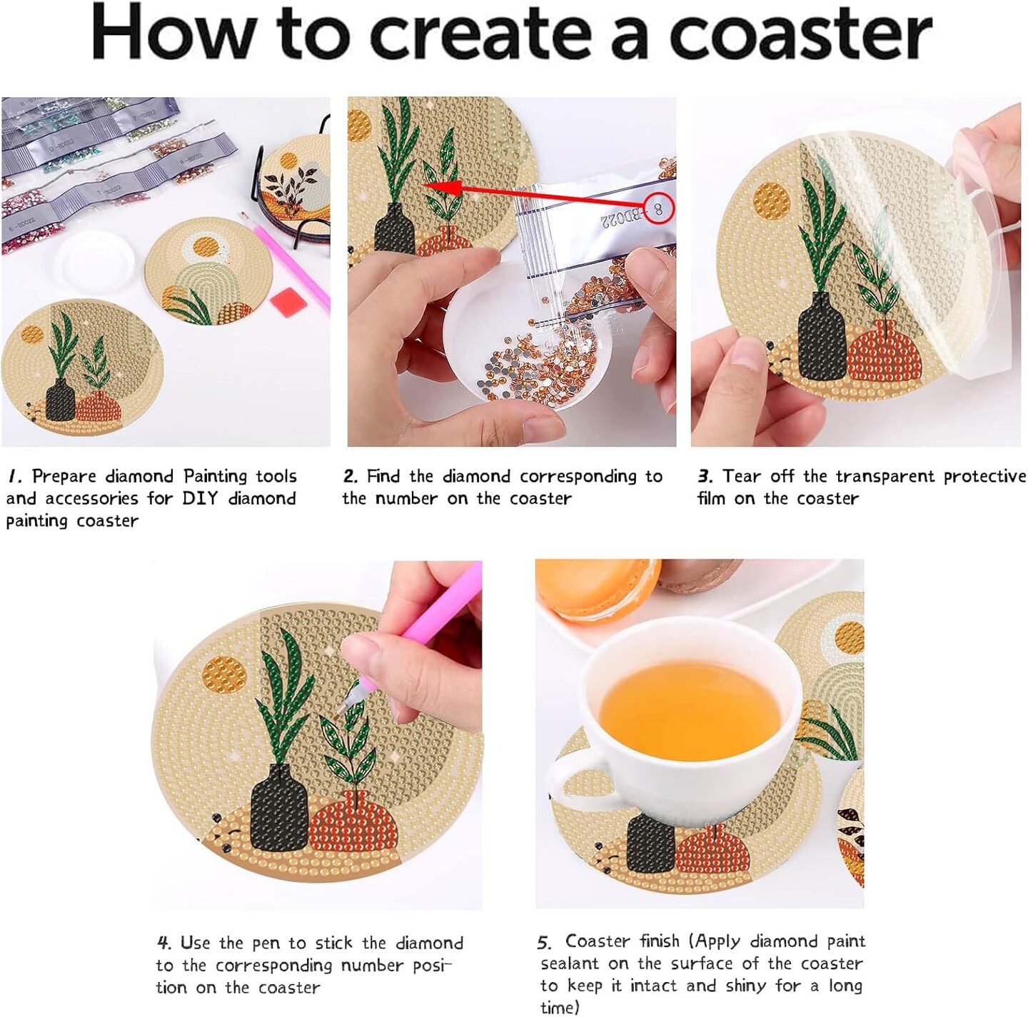 Small Diamond Painting Kits for Adults Art Craft Supplies