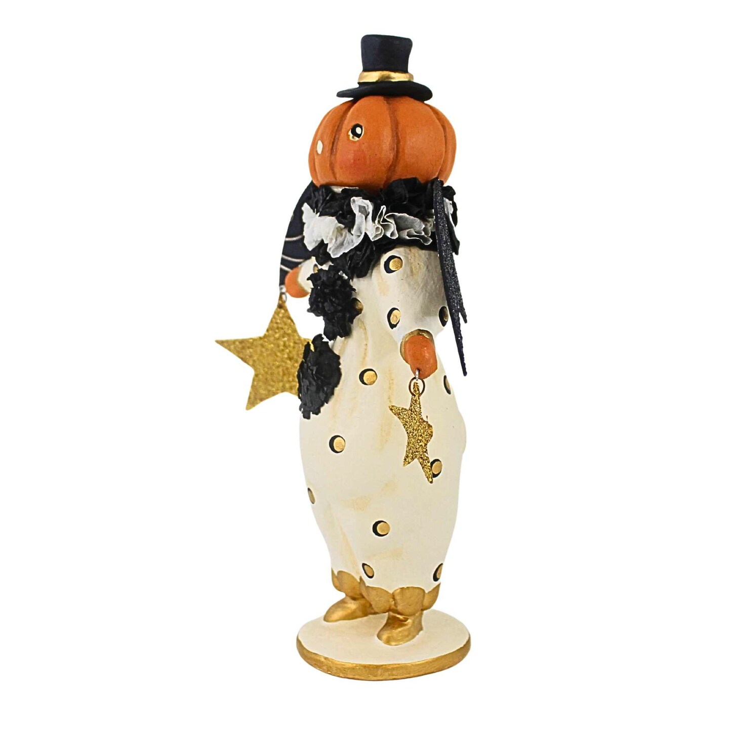 Bethany Lowe 8.0 Inch Little Fancy Pants Jack Halloween Figurine , Lightweight Halloween Decor Halloween Pumpkin