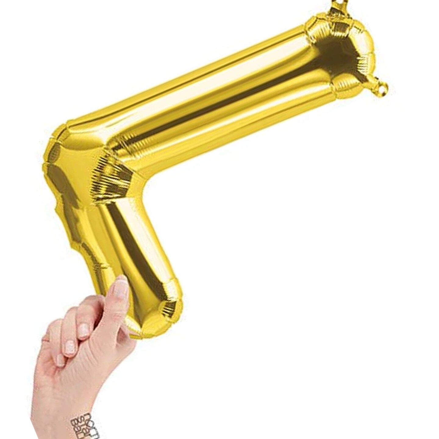 NorthStar Balloons&#xAE; 16&#x22; Gold Letter L Balloon Air Fill Only