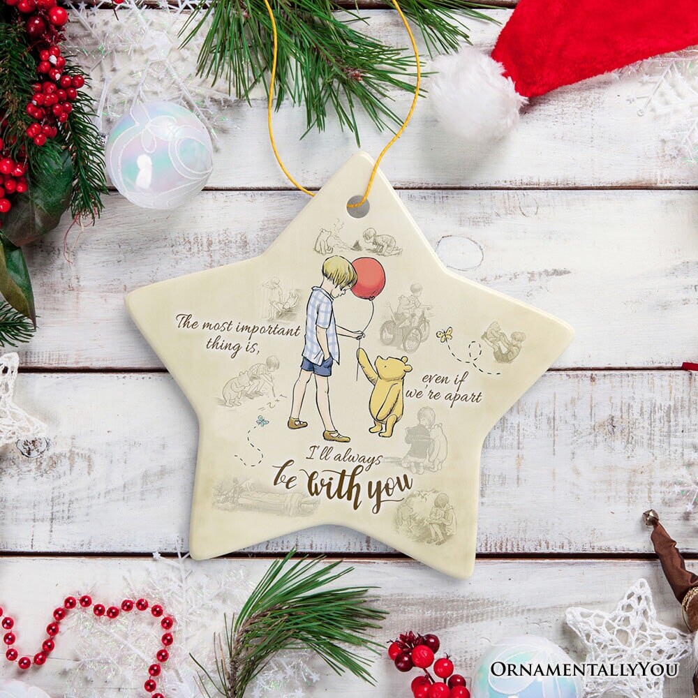 I&#x27;ll Always be with You Ornament, Comforting Pooh Bear Christmas Gift and Keepsake