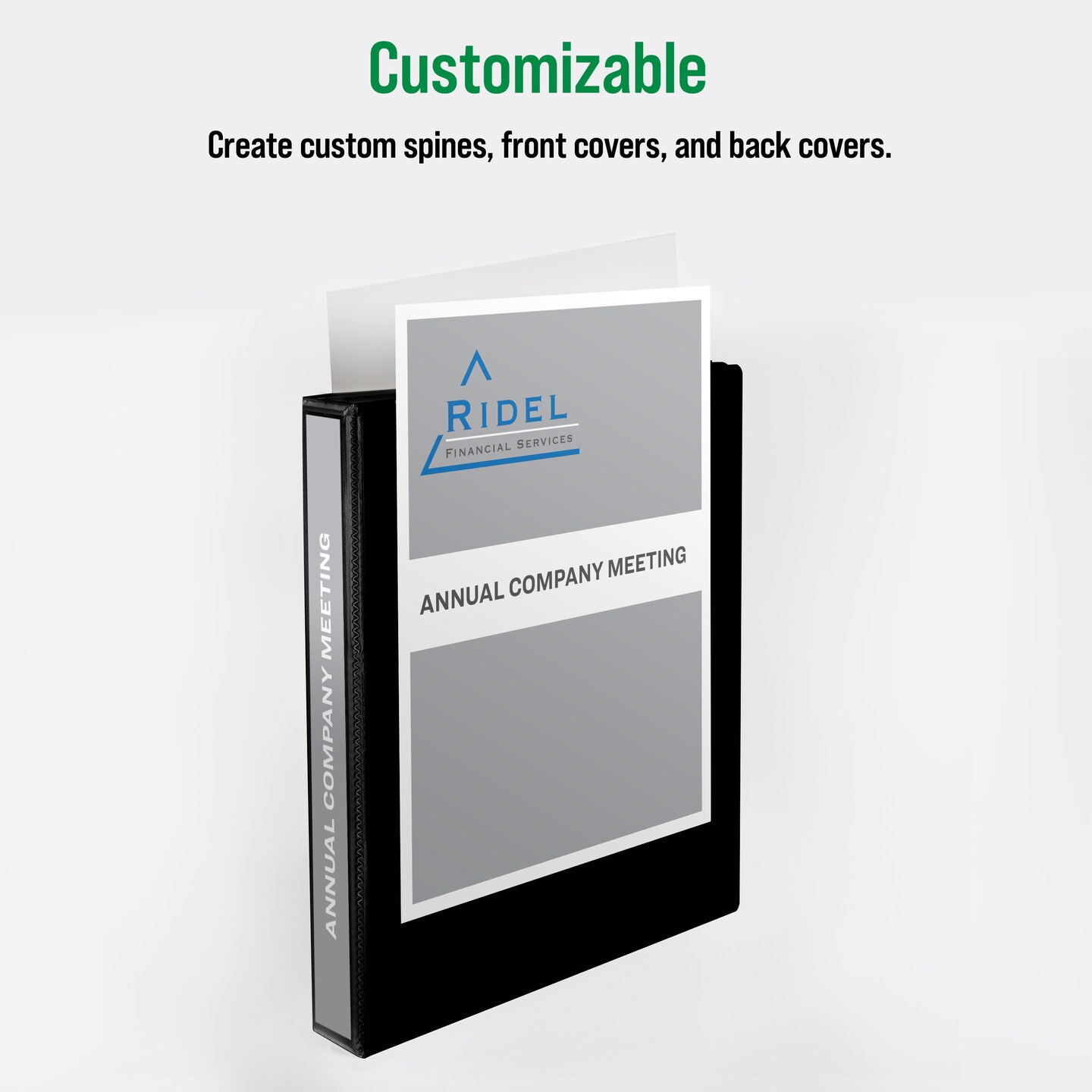 Office Essentials Economy View 3 Ring Binders, 1" Round Rings, 1.4" Spine, 175-Sheet Capacity, White Binders (12-Pack of 03424)