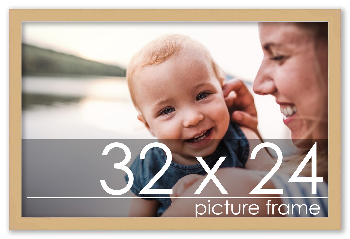 24x32 Minimalist Picture Frame with UV-Resistant Acrylic & Acid