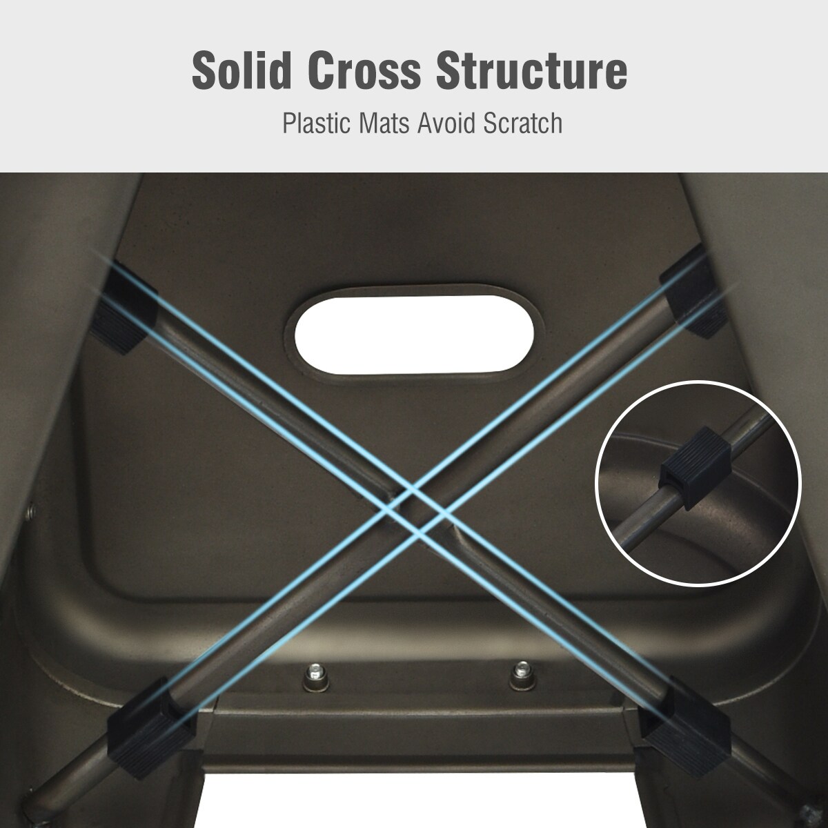 Costway Set of 4 Metal Bar Stools 30'' Bar Height Barstools Industrial W/ Low Back Steel