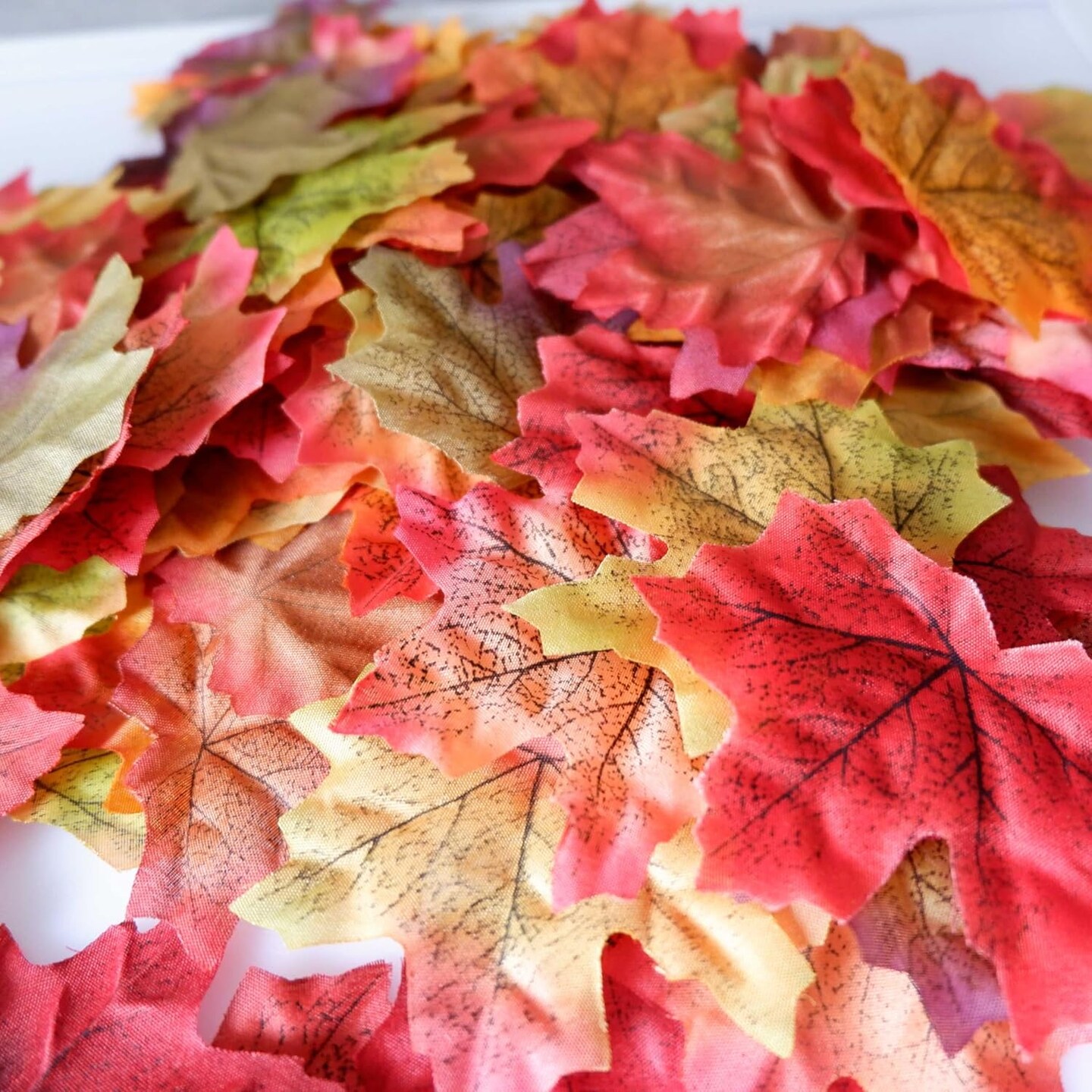 Separated Fake Fall Leaves Artificial