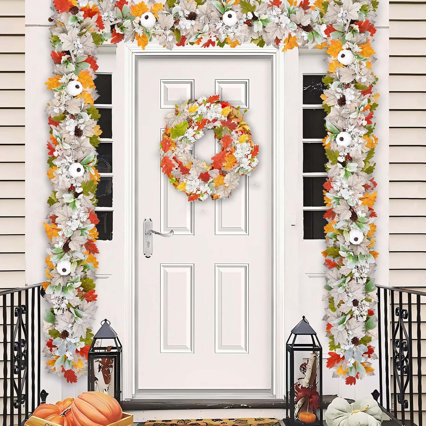 White Fall Garland - 5.9Ft