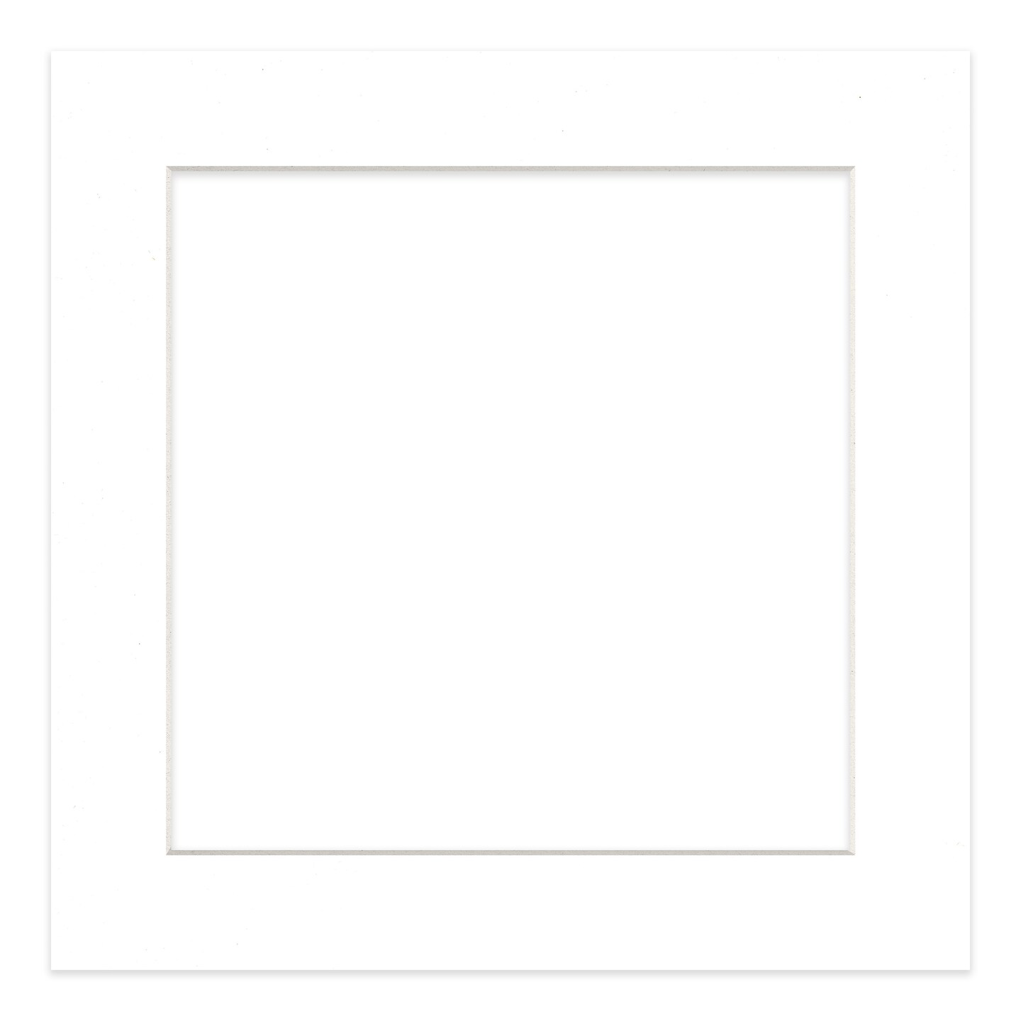Off White Pebble Mat Board for 10x10 Frames - Fits 8x8 Photos
