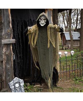 Animated Grim Reaper Hanging Decoration 35 1/4&#x22; x 6 Ft