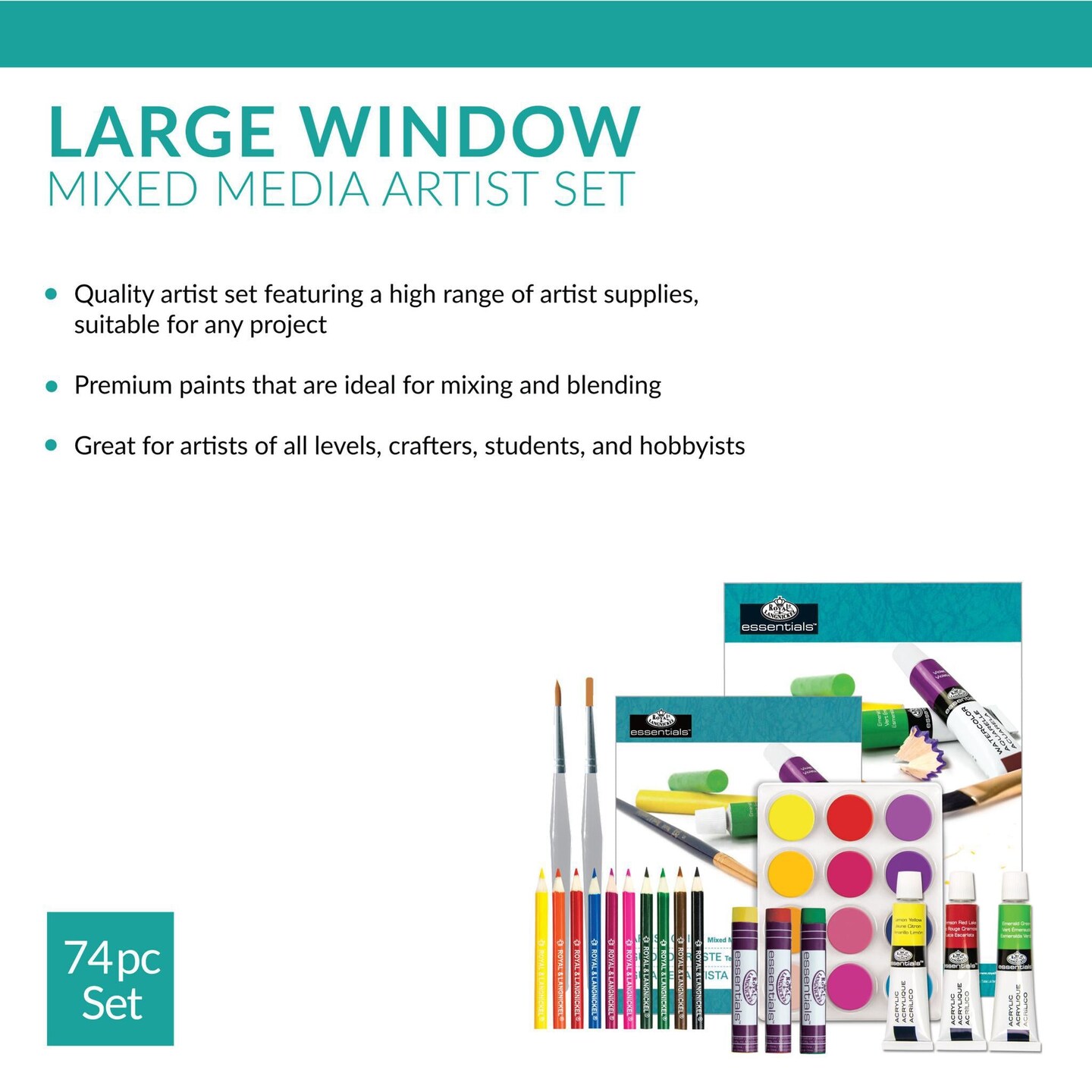 RSET-ART2820 | Mixed Media Art Set - 74pc