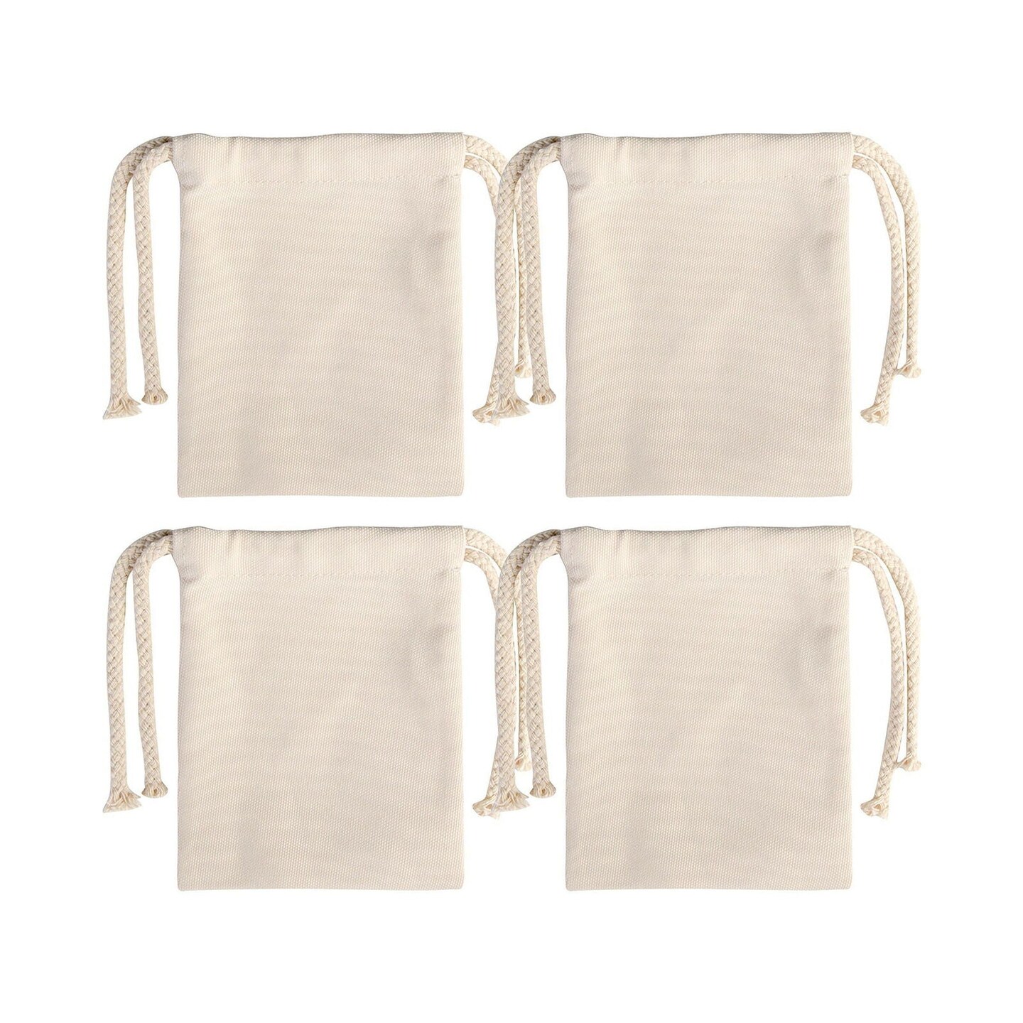 Sublimation Drawstring Gift Bags - 4 Pack