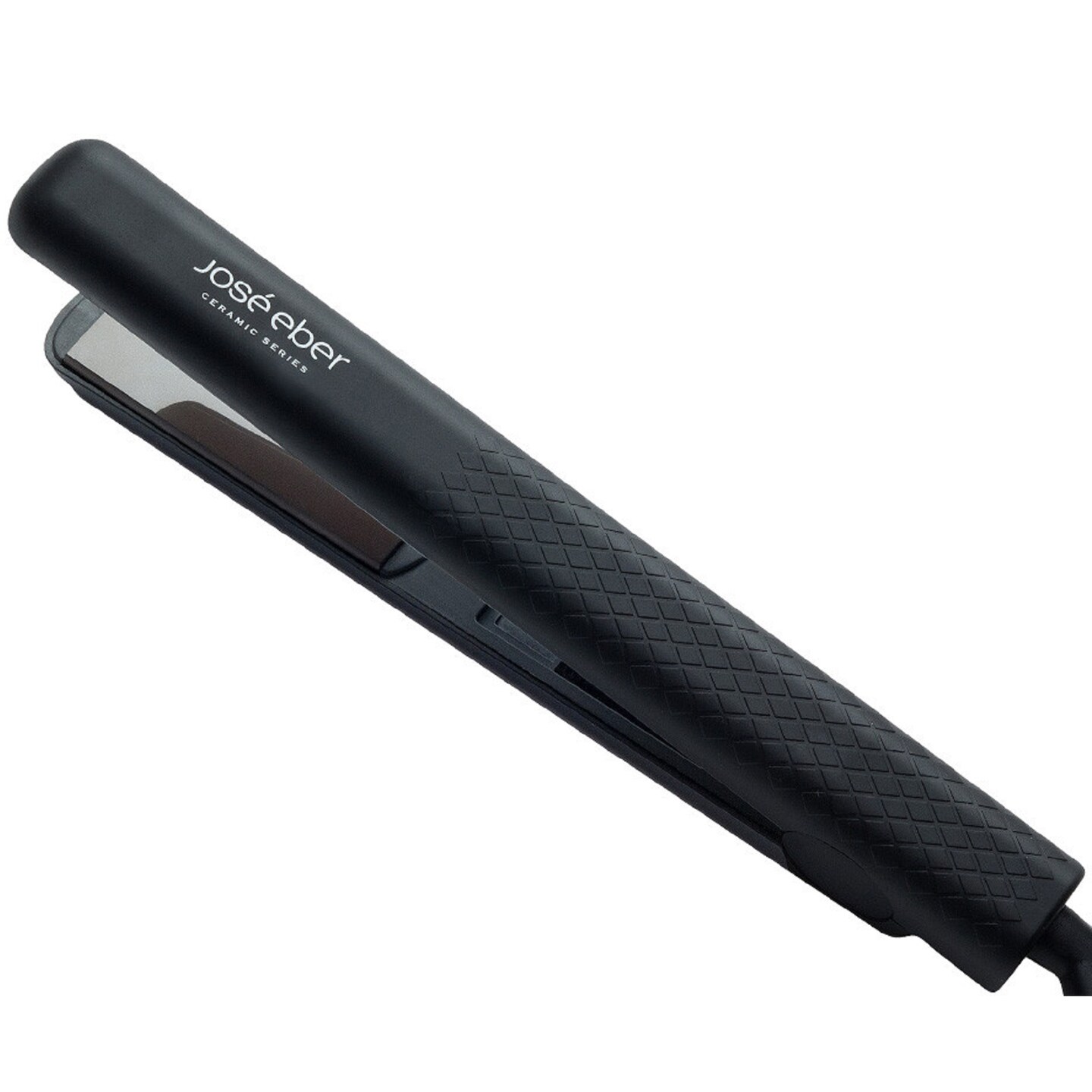 Jose Eber: 100% Pure Ceramic Flat Iron: Black - 1.25" Plates - Heat Temperature Control, Negative Ionic Technology, Professional Hair Straightener