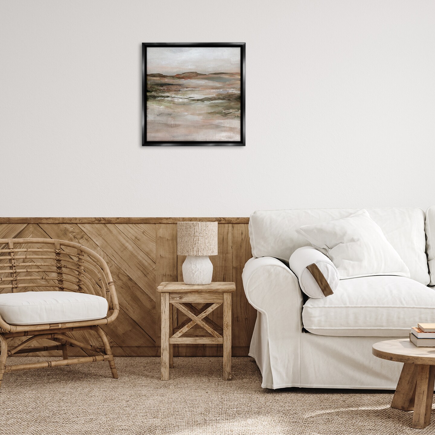 Stupell Industries Rugged Dunes Landscape Framed Floater Canvas Wall Art Design by Carol Robinson