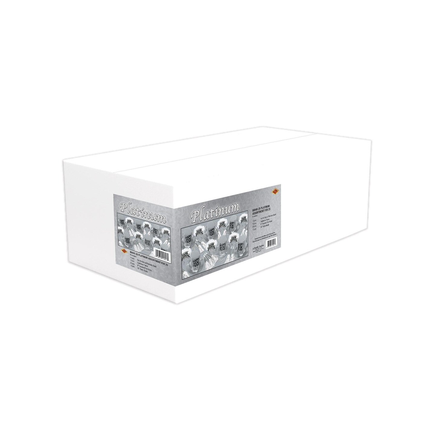 Beistle New Year&#x27;s Eve Platinum Party Kit for 25 People