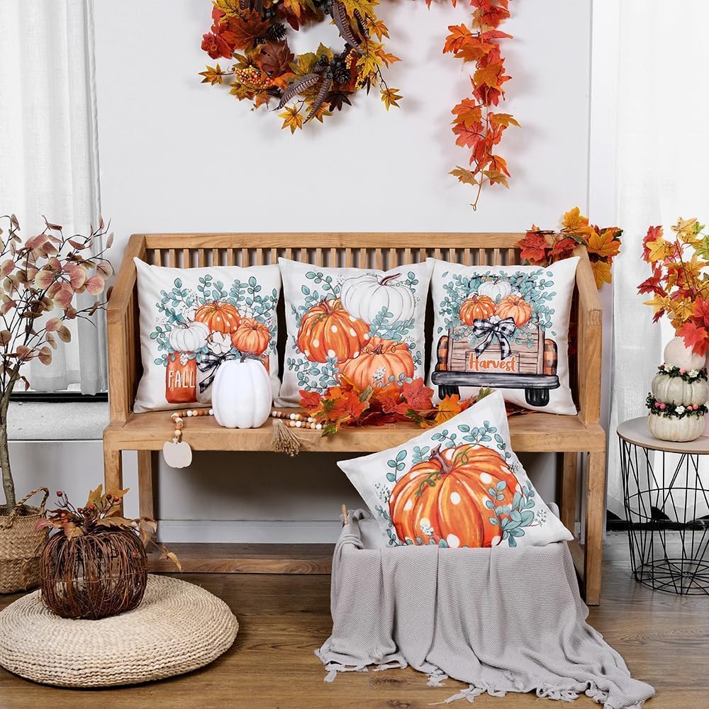 Fall Pillows Decorative Throw Pillow