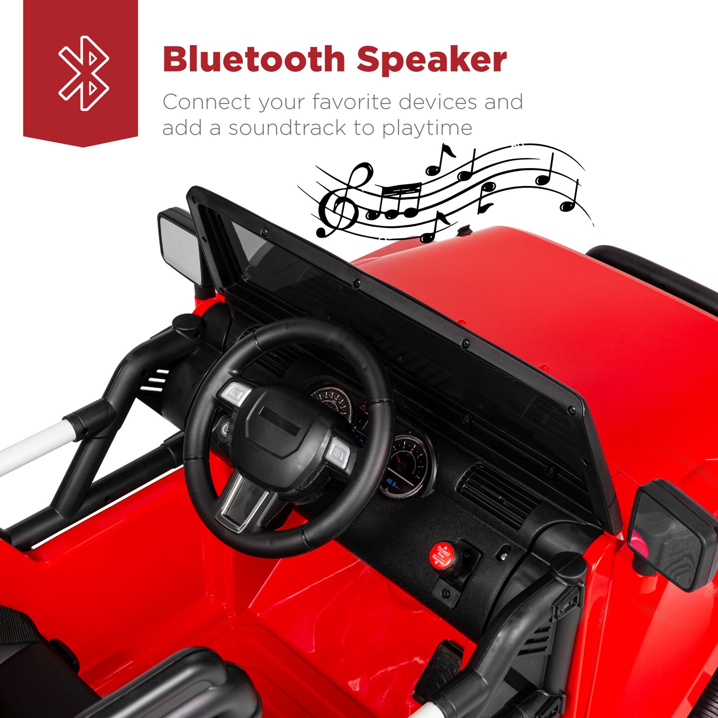 Best Choice Products 12V Kids Ride On Truck Car w/ Remote Control, Spring Suspension, Bluetooth, LED Lights