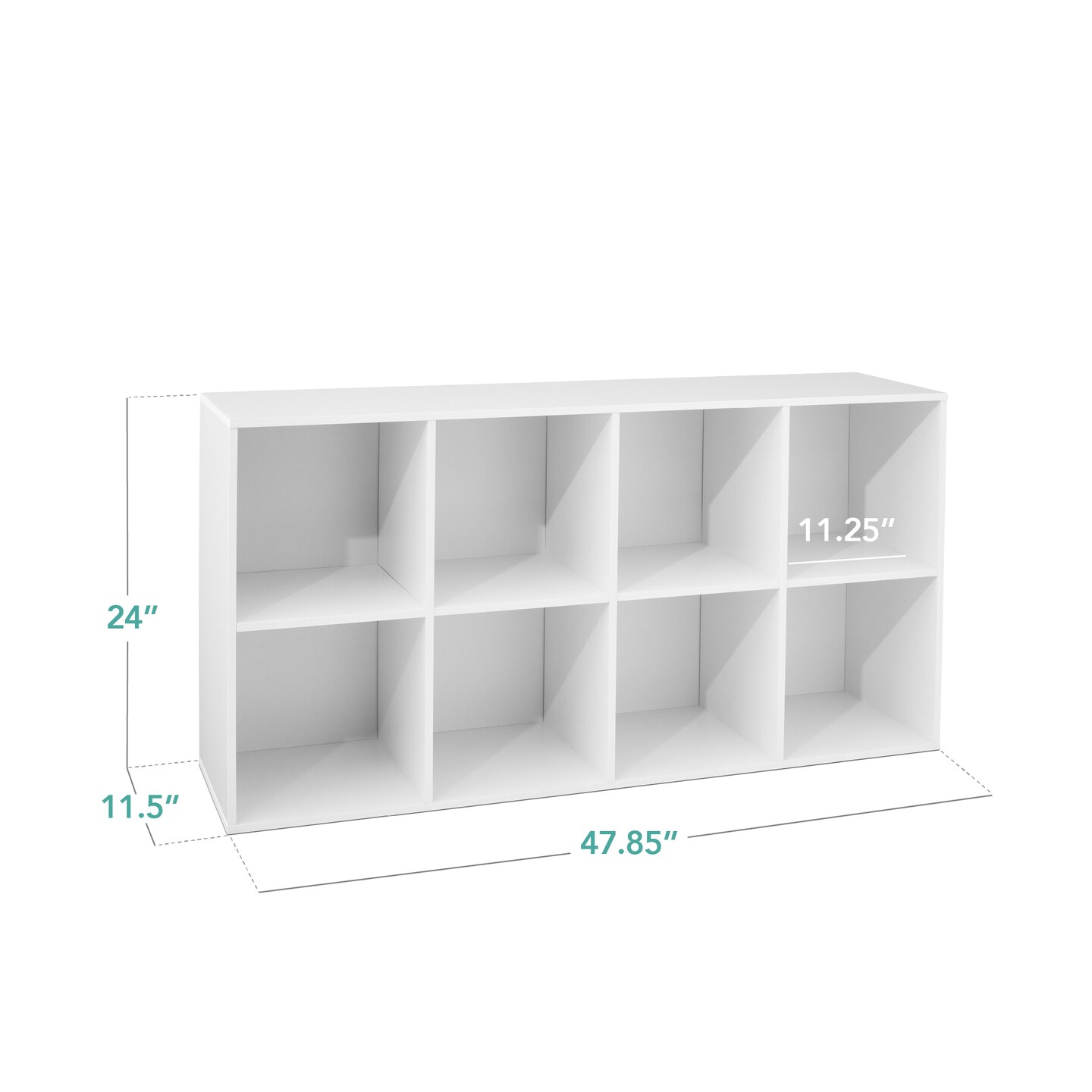 Best Choice Products 8-Cube Bookshelf, 11in Display Storage System, Organizer w/ Removable Back Panels