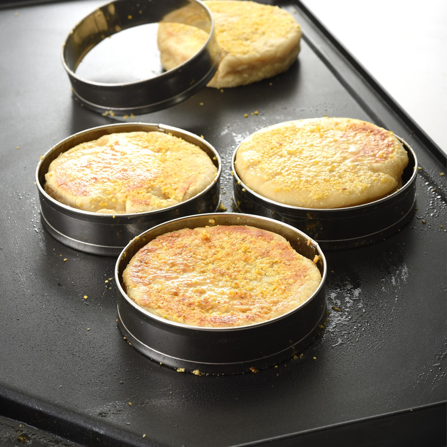 Norpro Stainless Steel English Muffin Rings, 3.5-Inch, Set of 4