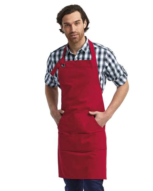 Artisan Collection by Reprime® Calibre Heavy Cotton Canvas Pocket Apron with Adjustable Neck Strap