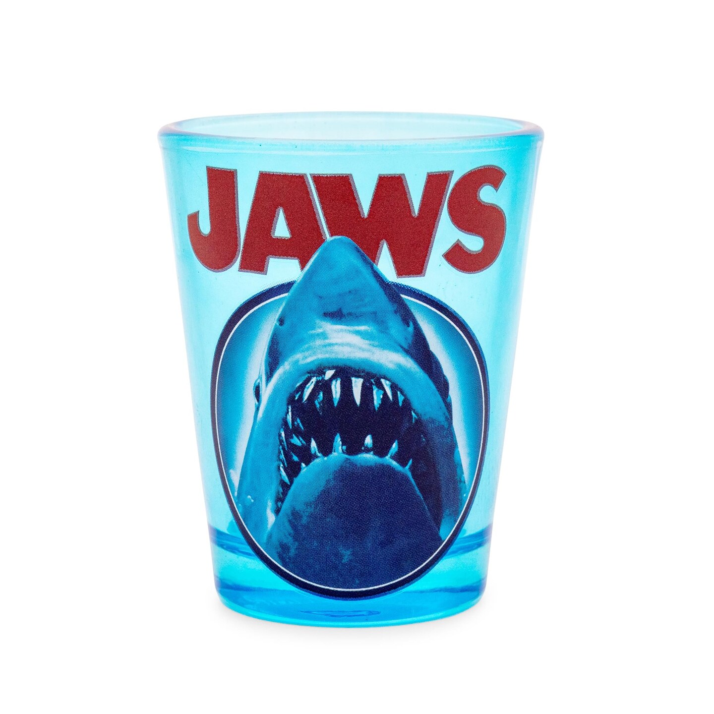 Jaws Movie Poster Logo Mini Glass | Holds 2 Ounces