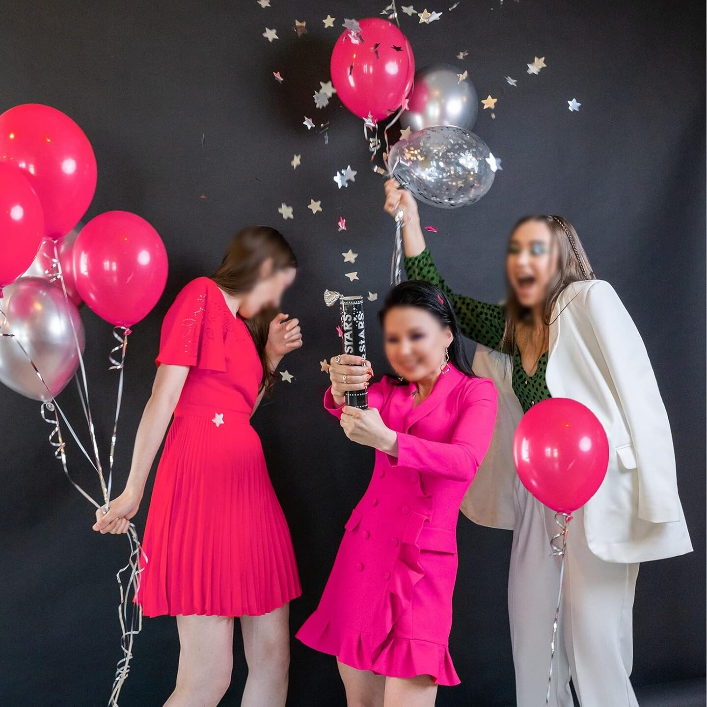 110pcs Latex Party Balloons Helium Bright Color(B18-hot Pink)